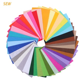 SWE 40Pcs Mixed Color Soft Nonwoven Felt Fabric Sheets 10x15cm DIY Craft Patchwork