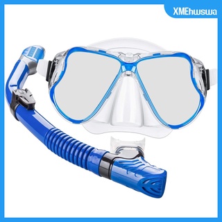 dry snorkel gear anti-niebla buceo buceo snorkeling panorámico buceo máscara conjunto