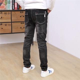 2019 versión coreana de la nueva ropa de los niños jeans casual pantalones largos pantalones de niño pantalones niños otoño párrafo niño