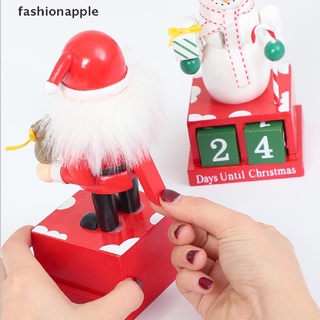 Famy calendario de navidad navidad de madera Santa Claus coche calendario decoraciones jalea