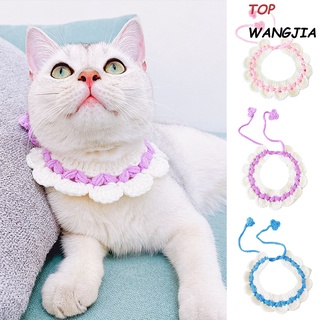 top bufanda de mascotas de doble color ropa accesorios de leche de algodón de punto mascotas gatos perros collares para teddy
