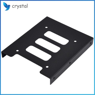 Crystal 2.5 pulgadas SSD HDD a 3.5 pulgadas Metal adaptador de montaje soporte soporte disco duro