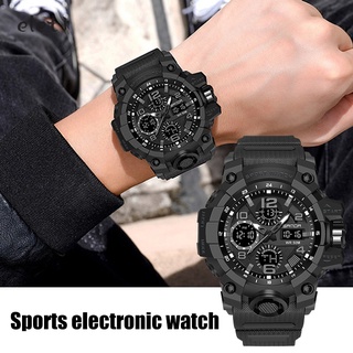 Reloj Digital luminoso con 18mm estuche grueso de Resina Para hombre estuche y correa reloj deportivo a la Moda regalos impermeables Para hombres