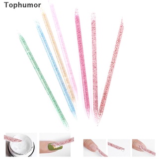 [Tophumor] 100Pcs Crystal Stick Double End Nail Art Cuticle Pusher Cuticle Remover Tool .