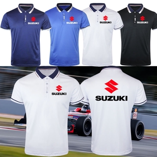 Nueva moda Suzuki GSXR Motorsport Team cuello Polo Slim Fit Casual hombres camisas Polo