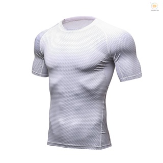 Futo hombres deportes T-Shirt impresión 3D O cuello manga corta de secado rápido Strechy Bodycon Running entrenamiento entrenamiento ropa deportiva