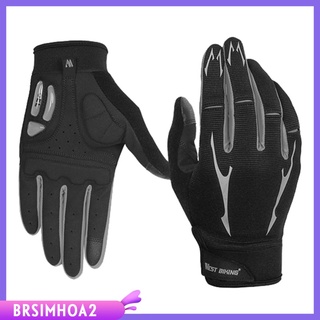 Brsimhoa2 guantes Para Ciclismo/guantes De bicicleta De montaña con Dedos Completos antideslizantes transpirables
