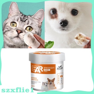 (venta Caliente) almohadillas de ojos Natural para mascotas/perro Lágrima manchas de toallitas para perros/perro/Removedor de ojos