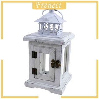 [FRENECI] Candelabro decorativo de madera para casa, candelabro, linterna colgante Vintage, para el hogar