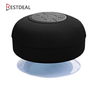 Portable Wireless IPX4 Waterproof Shower Speaker Handsfree Sucting Mic