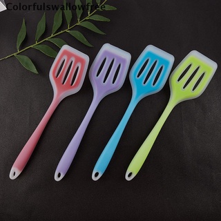 Colorfulswallowfree Silicone Kitchen Ware Non-stick Set Cooking Tools Frying Pan Scoop Fried Shovel BELLE