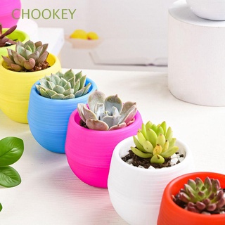 chookey decoración macetas colorido resina maceta planta mini suculenta plástico hogar maceta plantas/multicolor