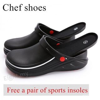 Los Hombres Casual Zapatos Slip-On Cocina Resistente Al Aceite Impermeable Chef Botas De Seguridad Antideslizante Hotel Trabajo UAHJ