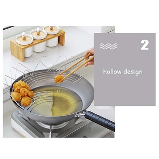 ODETTE1 Durable Pot Steamer Rust-proof Frying Pan Shelf Oil Drain Rack Heat-resistance Stainless Steel Holder Kitchen Gadgets Multifunctional Cooking Tool Steaming Stand (6)