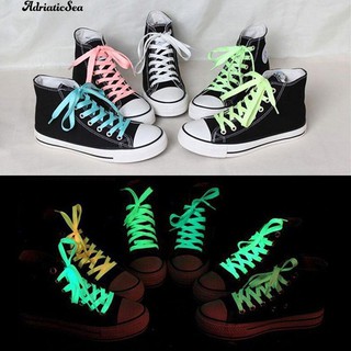 →1 Par de zapatos deportivos de encaje poliéster Color neón luminoso fluorescente cordones