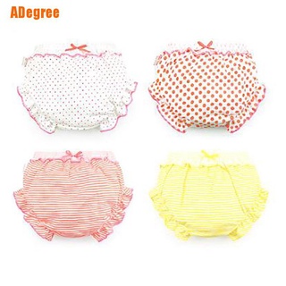 Adegree) 3 piezas/lote bebé ropa interior de algodón bragas niñas lindo calzoncillos verano pantalones cortos (7)