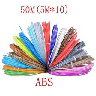 Juego De 20 Bobinas De Plástico Abs/Pla De 1.75 Mm Para Bolígrafos 3d De 10 Colores (5)