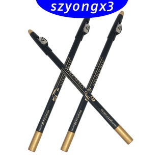 [HeatWave] 3x herramienta para lápiz mágico peluquería para hacer arcos afeitadora de plástico negro (9)