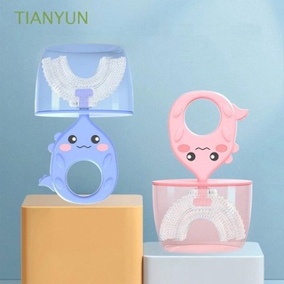 Tianyun cepillo De dientes De silicón flexible para niños con dibujo U-shape/Multicolorido