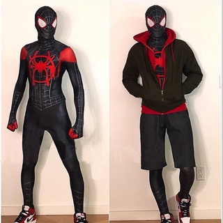 Spider-Man En El Verse Niños Adulto Disfraz Miles Morales Cosplay Traje