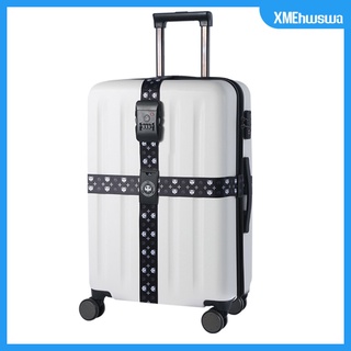 2 piezas tsa lock cross equipaje correa ajustable maleta cinturones