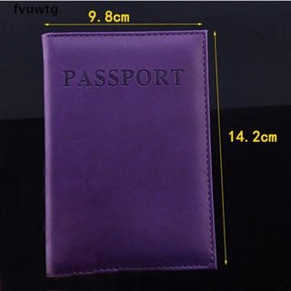fvuwtg mujeres hombres pasaporte titular de cuero sintético viaje pasaporte cubierta de la tarjeta titular cl
