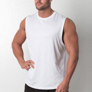 marca nueva llanura tank top hombres culturismo singlet gimnasios stringer sin mangas camisa en blanco fitness ropa deportiva