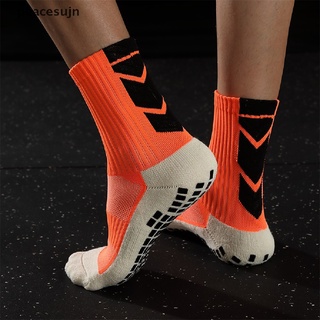 [jn] calcetines de fútbol antideslizantes engrosados transpirables para hombre y mujer al aire libre.