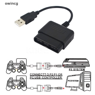 owincg adaptador de controlador usb cable convertidor para playstation ps2 a ps3 pc cl