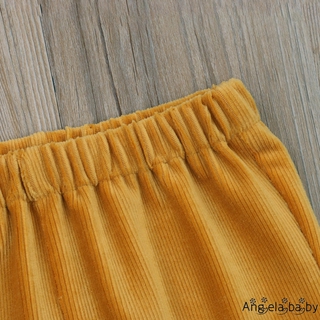 hian-kids niña pantalones, pantalones de pierna ancha, color sólido caliente invierno otoño cintura alta fondos volantes ropa (7)