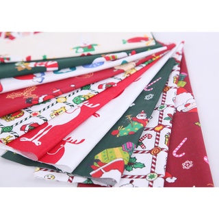 Telas de algodón de navidad DIY tela de algodón Patchwork decoración de navidad 25*25cm [FRpokt] (3)