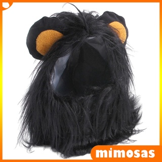 Mimosas.br Mane león Para Gato negro Furry Cat siempre y comodos Valentine Victorios león Mane peluca de cabello Para el cabello