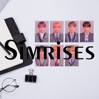 Simrises 7Pcs Lomo tarjeta vívida BTS miembro impresión papel atractivo figura postal para Fans