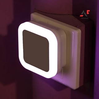 am automático led luz de noche enchufe y ahorro de energía luz oscuro sensor lámpara de pared