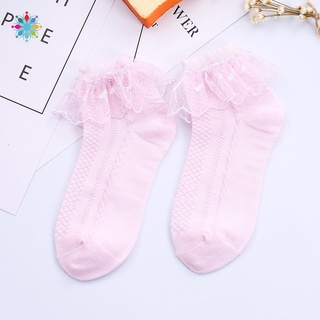 Tch delgado hielo de seda de los niños de cristal calcetines de las niñas medias de encaje princesa calcetines (1)