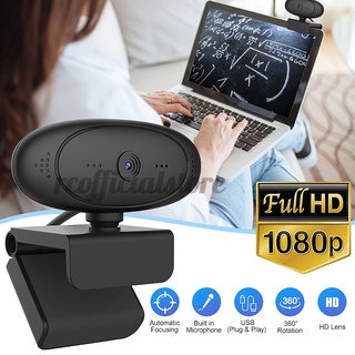 1080p 360 usb cámara de ordenador pc portátil portátil hd webcam micrófono