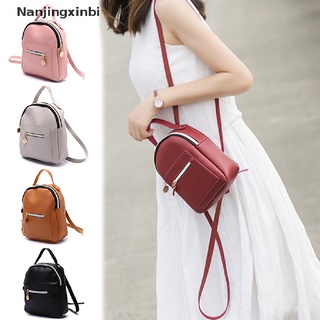 [nanjingxinbi] mujer mini mochila de cuero pu hombro escuela mochila señoras niñas bolsa de viaje [caliente]