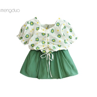Duo | Conjunto de falda plisada para bebés/niñas/con mangas transpirables (6)