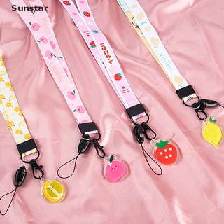 [Sunstar] Shellnail lindo cordón de fruta para llaves lindo limón teléfono correas de identificación tarjeta de identificación pase gimnasio