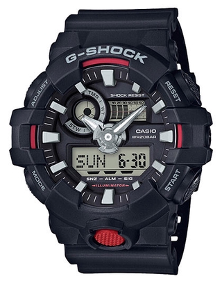 [Disponible En Inventario] Reloj De Pulsera CASI0 G-Shock GA-700 Negro Rojo (8)