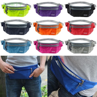 suiety running fanny pack camping bolsa de dinero bolsa de cintura accesorio de moda deporte impermeable bum senderismo cinturón /multicolor