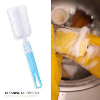 Esponja de cocina de vidrio taza cepillo de limpieza de mango largo cepillo de taza cepillo de lavado doméstico