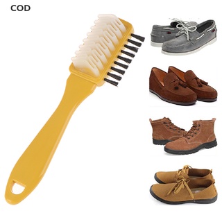 [cod] 3 caras cepillo de limpieza goma borrador conjunto ajuste suede nubuck zapatos limpiador de botas caliente