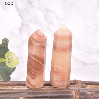 [cod] piedra curativa de cuarzo rodocrosita natural de china, prismas hexagonales, varita obelisco caliente