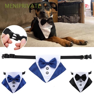 meniprivate cómoda corbata formal encantadora esmoquin lazos de lazo perro corbata nuevo perro gato aseo moda accesorios para mascotas collar blanco ajustable traje de perro/multicolor