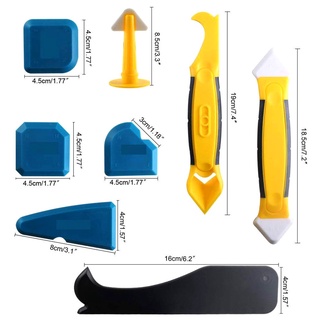 8 pzs herramienta de Caulking de silicona sellador de acabado/herramienta removedora de calambres para baño/cocina selladora
