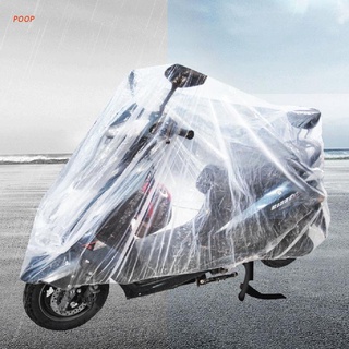 Poop cubierta de la motocicleta desechable transparente Protector cubre toda la temporada al aire libre impermeable bicicleta Scooter lluvia a prueba de polvo cubiertas M L XL