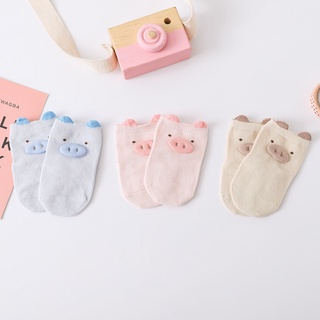 KUNBaby calcetines otoño e invierno delgados de dibujos animados calcetines de bebé de silicona antideslizante calcetines de piso de los niños hechos a mano calcetines de interior dmkH