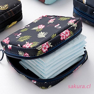 sakura - bolsa de almacenamiento para servilletas sanitarias, bolsa menstrual para servilletas, almohadillas de almacenamiento, menstruación femenina, primer período