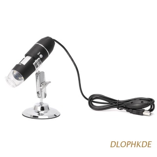 dlophkde 1600x usb microscopio digital cámara endoscopio 8led lupa con soporte de sujeción